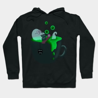 Ghost having bubbly bath for longevity Hoodie